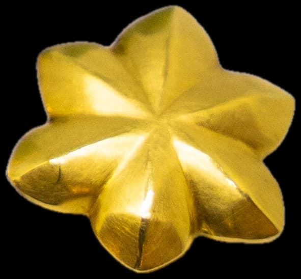 Goldener Ohrclip in Sternform